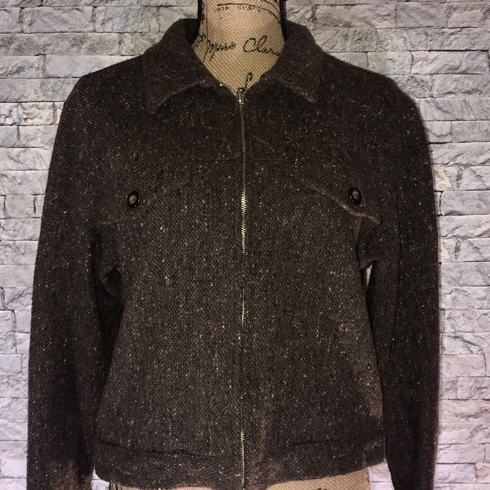 COMPAGNIE EXPRESS | Soft Tweed Blazer | Brown | M